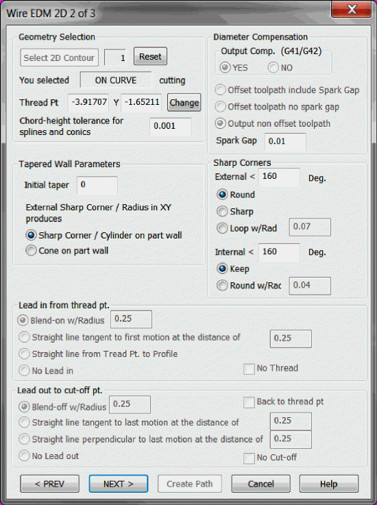 KeyCreator Tools Machinist 2X Wire EDM options 2