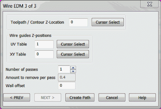 KeyCreator Tools Machinist 2X Wire EDM options 3