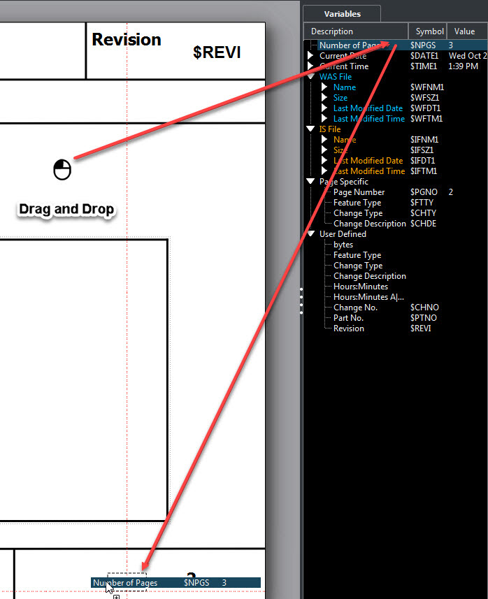 KCompare Revision Interface Template Variables Add
