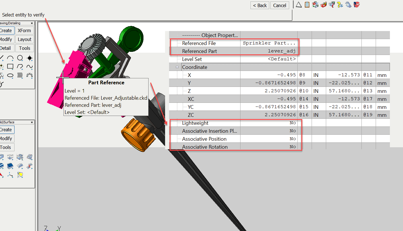 KeyCreator Pro Verify Entity Part Reference Example