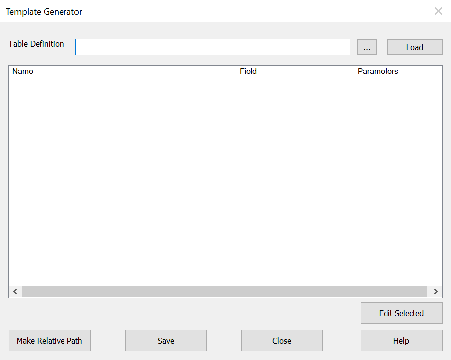 KeyCreator Tools BOM Table Template