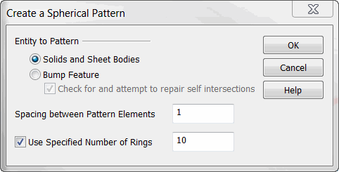 KeyCreator Solid Pattern Sphere