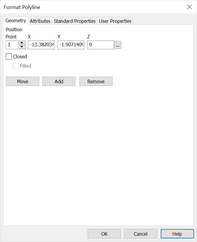 KeyCreator Pro Context Menu Format PolyLine