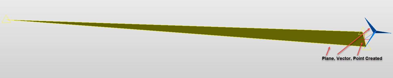 KeyCreator Pro Create Point Vector Plane Intersect example