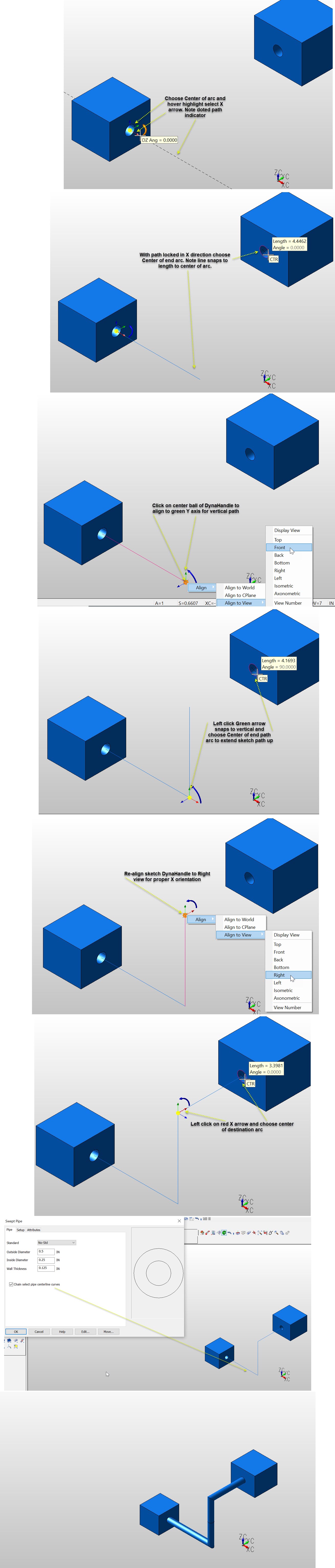 KeyCreator Pro Create Sketch Pipe Path Example