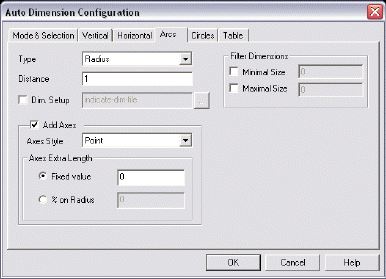 KeyCreator Detail Auto Dimension Arcs