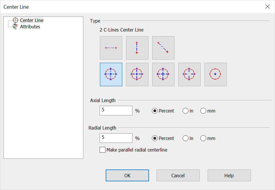 KeyCreator Prime Detail Centerline Dialog