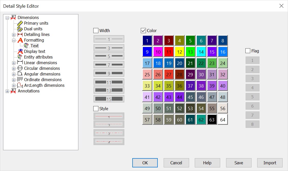 KeyCreator Detail Settings Style Editor Format Text