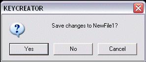 KeyCreator Drafting File Exit Warning