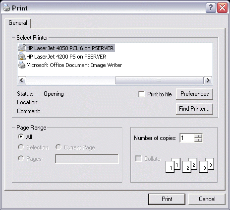 KeyCreator  Print General Settings