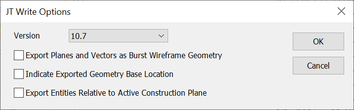 KeyCreator Pro Export JT Options