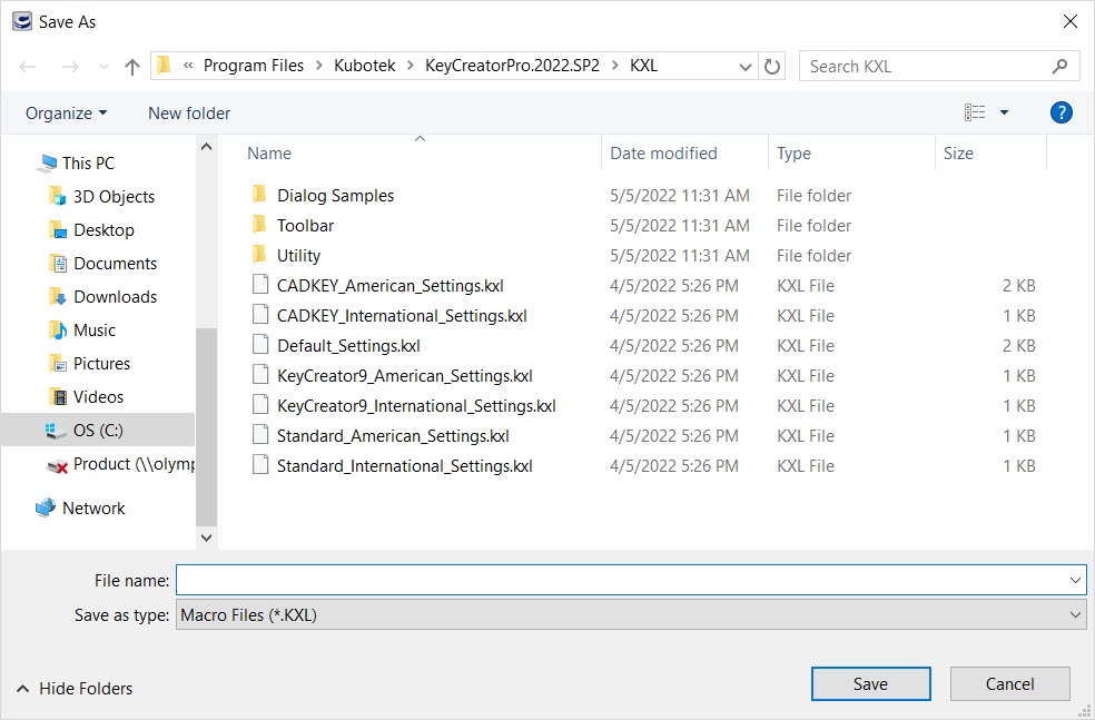 KeyCreator Pro Export KXL