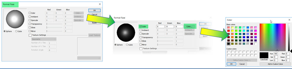 KeyCreator Format Face options