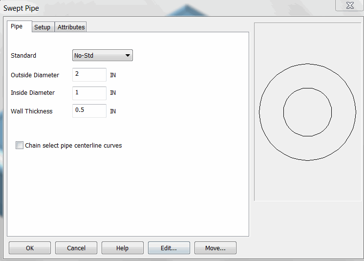 KeyCreator Solid Pipe options