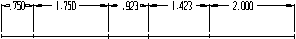 KeyCreator Linear Dimension Horizontal Example