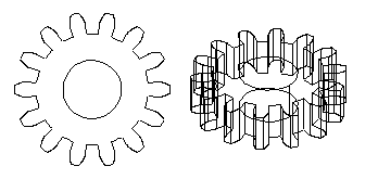 KeyCreator Tools Mechanical Gear example