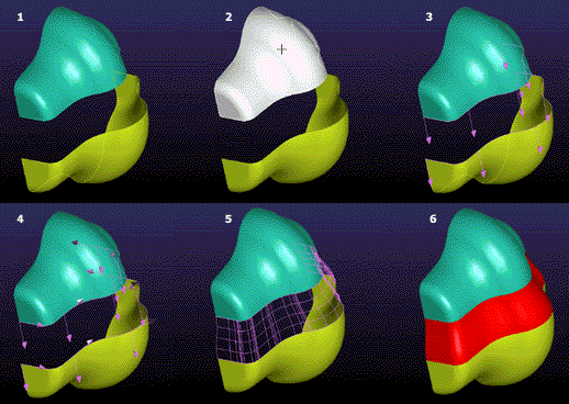 KeyCreator Surface Bridge example