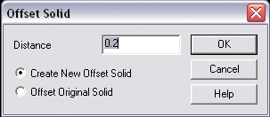 KeyCreator Modify Solid Face Offset Body options