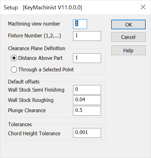 KeyCreator Tools Machinist Path Setup