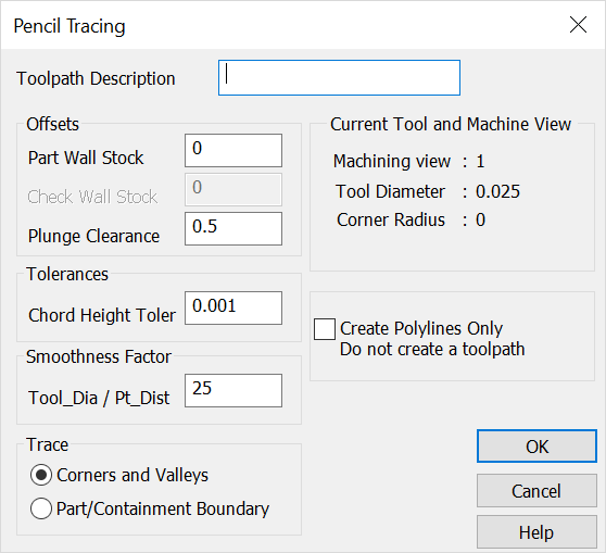 KeyCreator Tools Machinist Special Pencil Trace