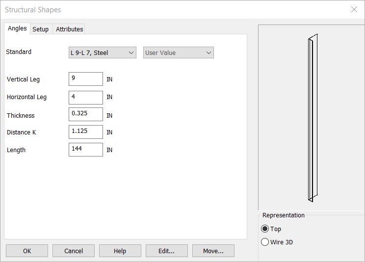 KeyCreator Drafting Mechanical Angle Beam options