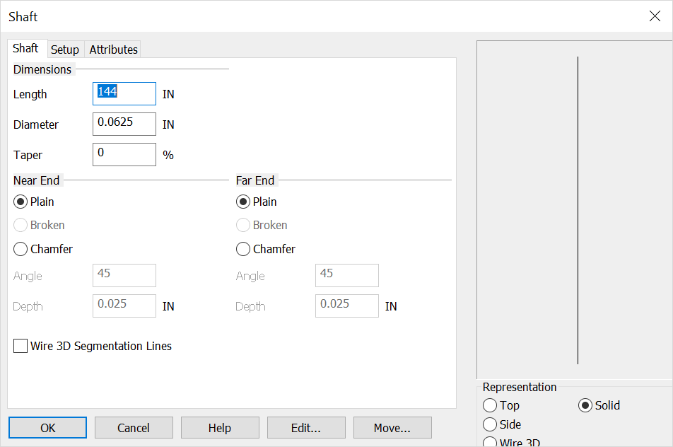 KeyCreator Tools Mechanical Element Shaft