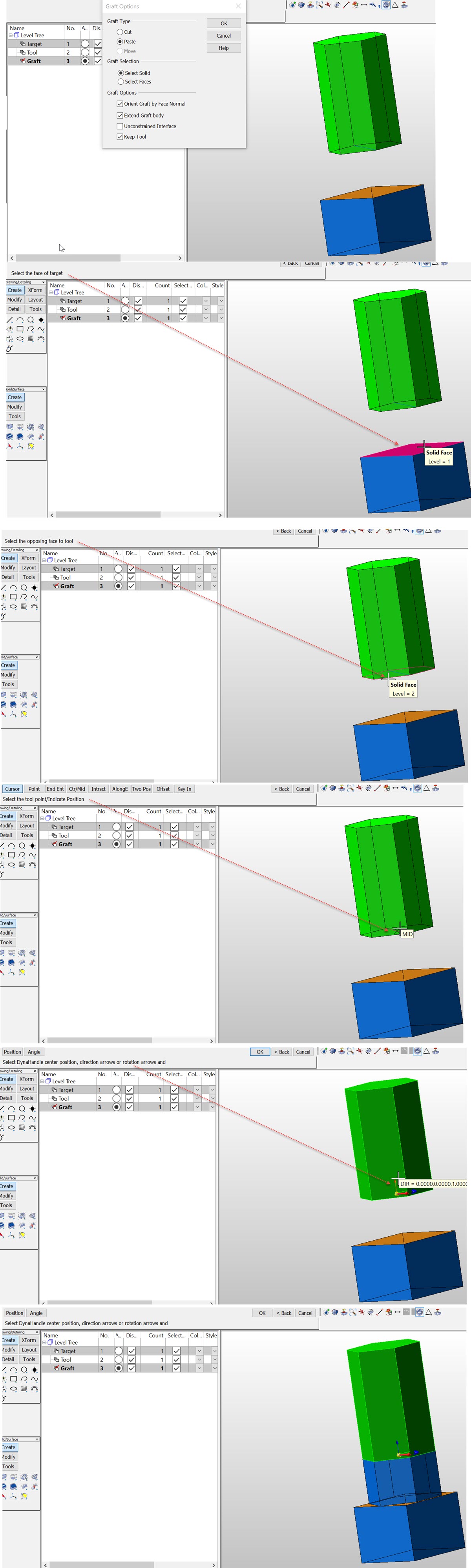 KeyCreator Pro Modify Boolean Graft Example