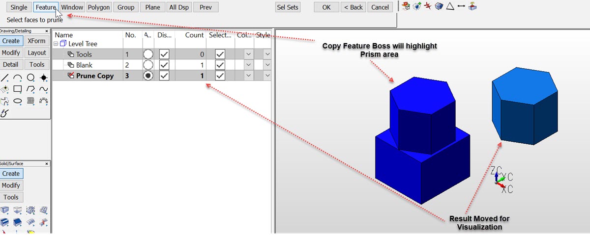 Modify Boolean Prune example