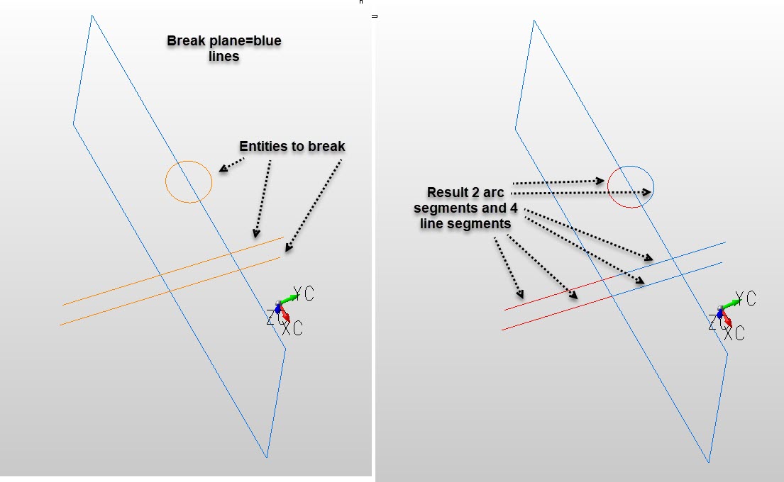 KeyCreator Pro Modify Break Section example