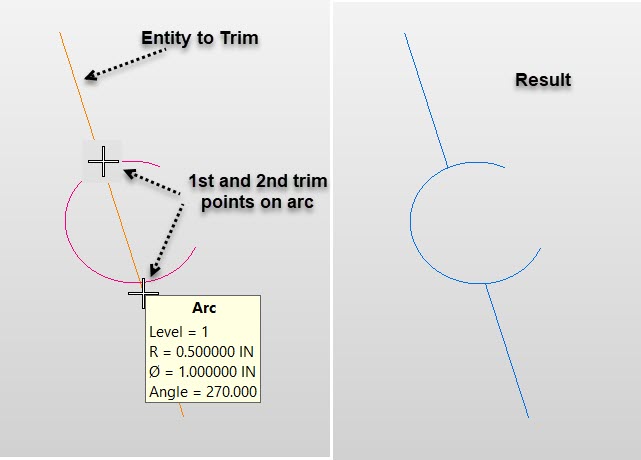 KeyCreator Pro Modify Trim Divide example
