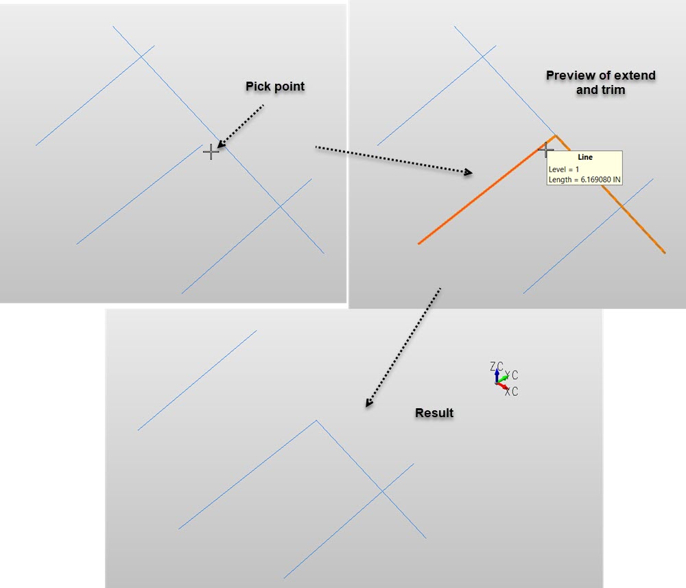 KeyCreator Pro Modify Trim Smart Both example