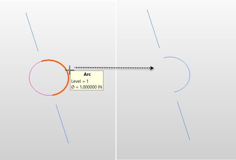 KeyCreator Pro Modify Trim Smart Single example
