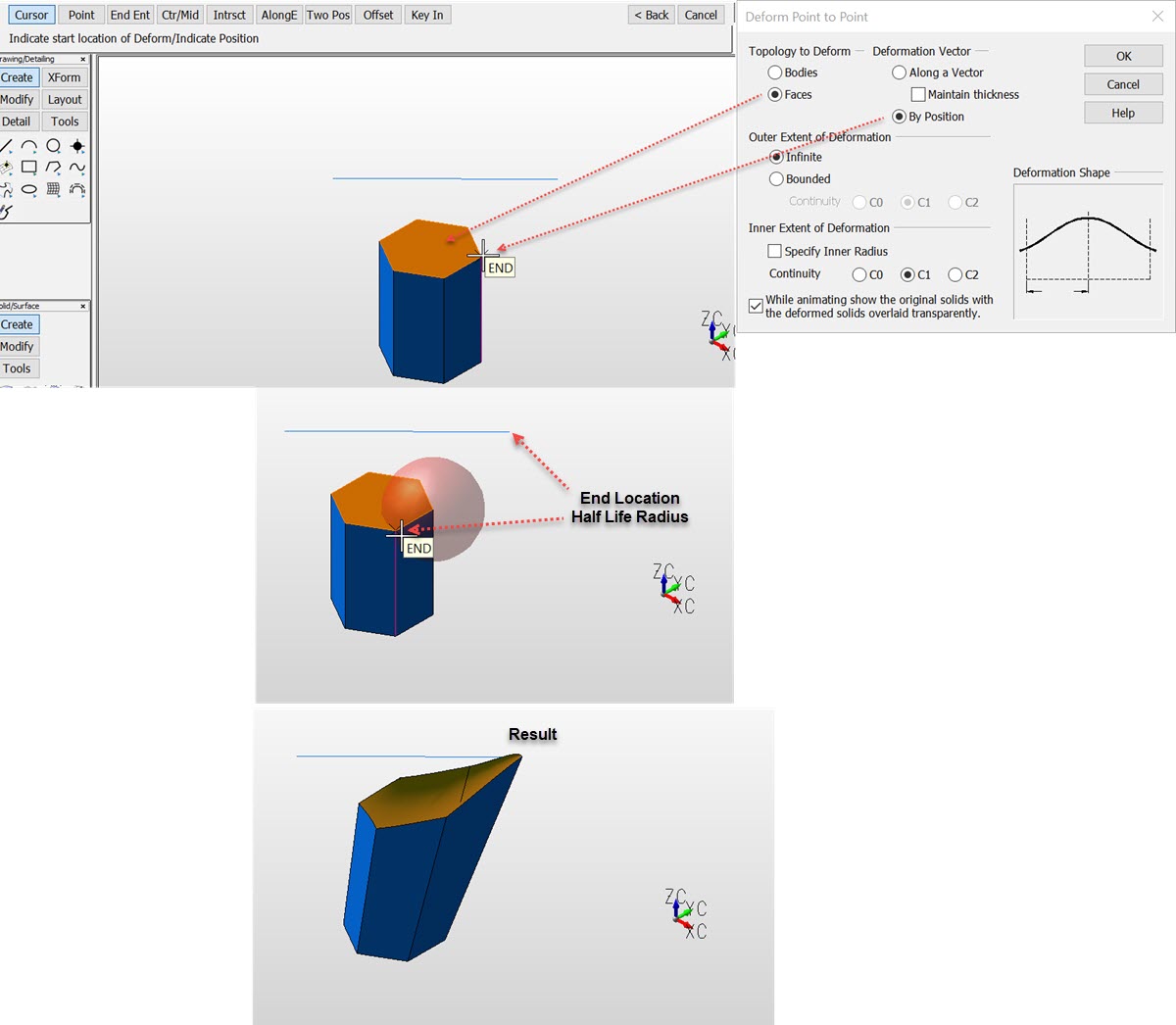 KeyCreator Pro Modify Warp Position example