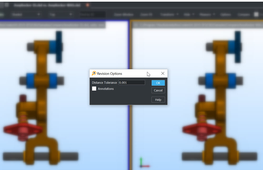 KCompare Revision Options example