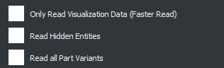 Kubotek Kosmos View Options Read Options