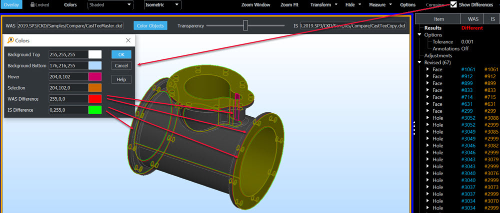 KCompare Revision Toolbar Overlay Mode example