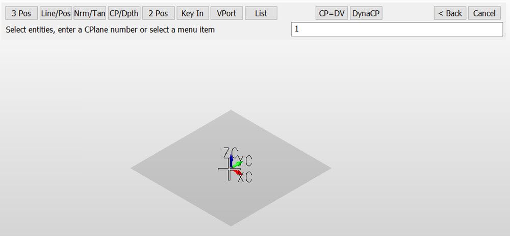 KeyCreator Prime General Plane Definition