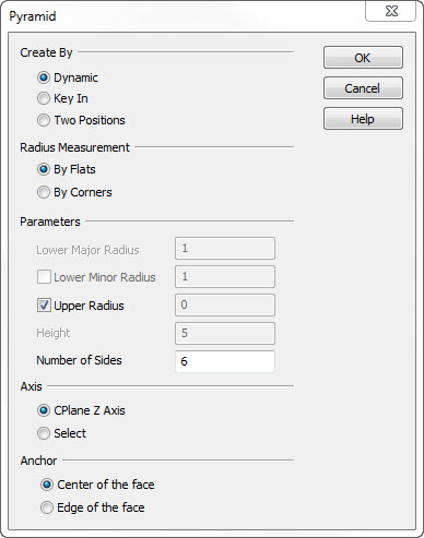 KeyCreator Pyramid Dialog