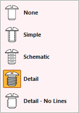 KeyCreator Drafting Render Threads Type