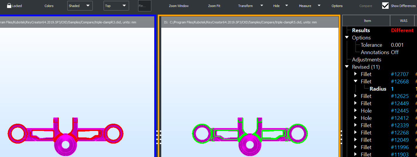 KCompare Revision Interface Was Is Color Difference example