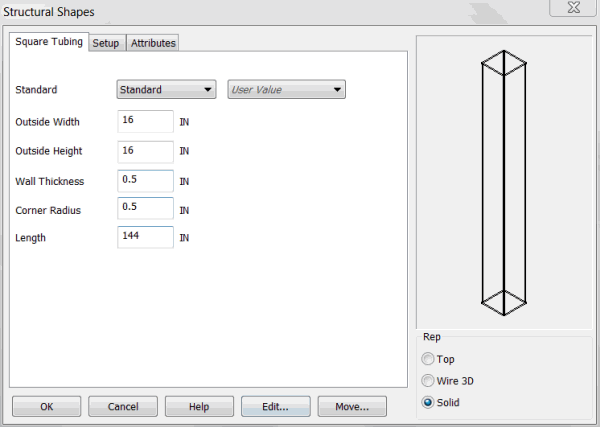 KeyCreator Prime Mechanical Shape Tube options