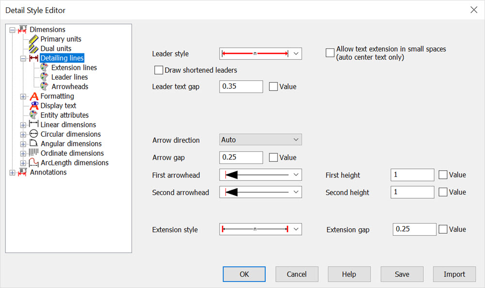 KeyCreator Detail Style Editor Detail Lines