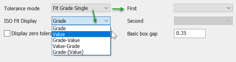 KeyCreator Pro Detail Style Editor Primary Units Tolerance Fit Grade Single