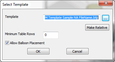 KeyCreator Tools BOM Quick Table Template