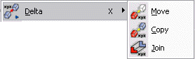 KeyCreator Transform Delta menu