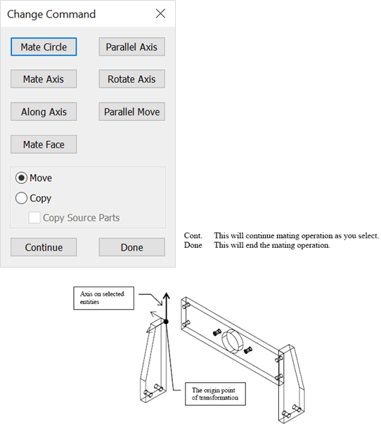 KeyCreator Transform Matting Axis Change Command
