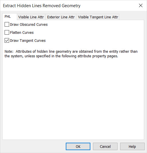 KeyCreator Tools Extract HLR options