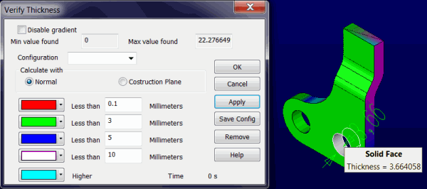 KeyCreator Verify Distance Thickness example