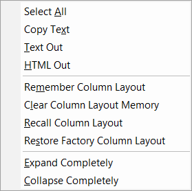 KeyCreator Levels Context Menu