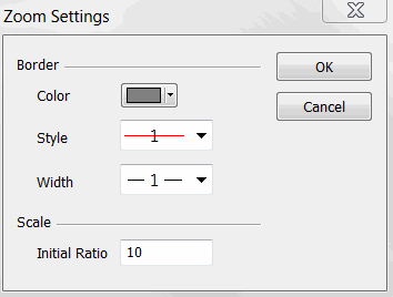 KeyCreator Zoom View Settings